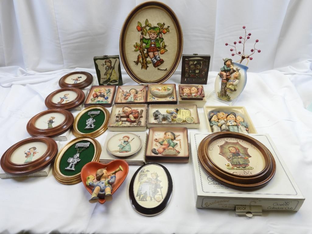 LOT OF  20 GOEBEL M.J. HUMMEL Plaques and Small Plates (1 of 12)