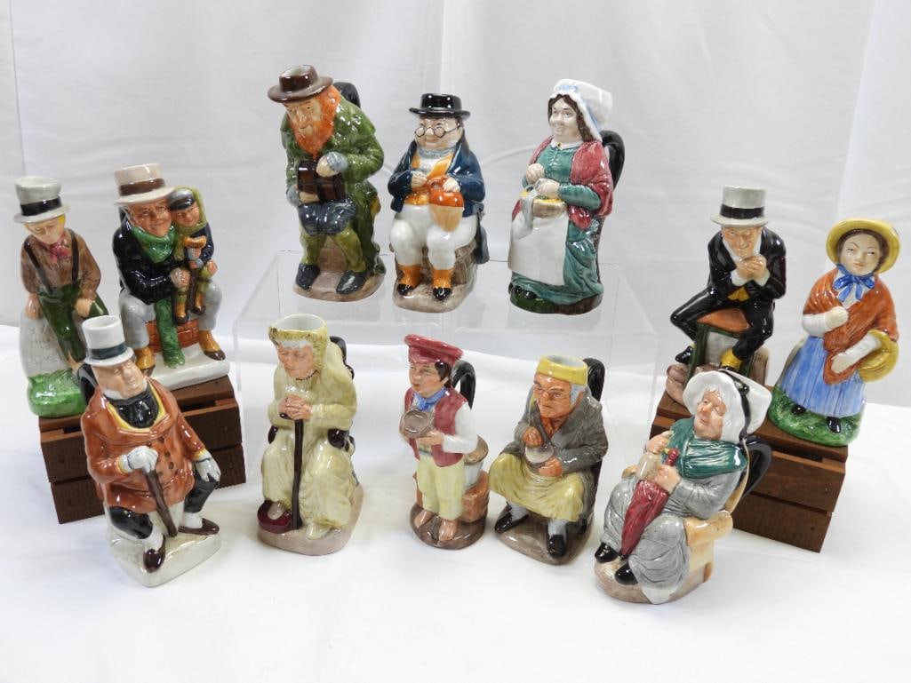 LOT OF 12 WOOD & SONS Toby Jugs (1 of 6)