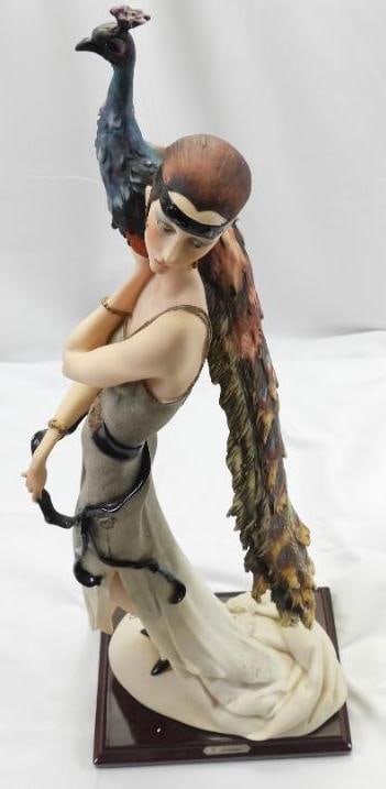 Limited Edition Giuseppe Armani Lady with Peacock Sculpture ''My Fair Ladies'' with box (1 of 12)