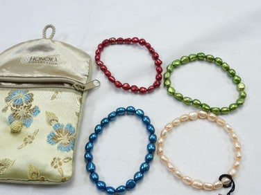 NEW Honora Cultured Freshwater Pearl Bracelets, SET OF 4