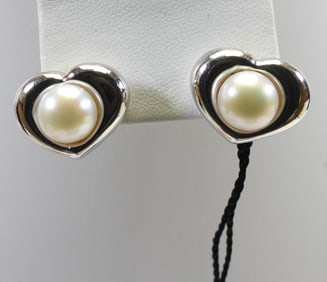 NEW Honora Cultured Freshwater Pearl and Sterling Silver Earrings