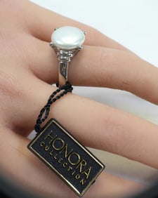 NEW Honora Cultured Freshwater Pearl and Sterling Silver Ring