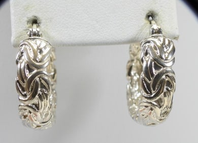 NEW Sterling Silver Hoop Earrings