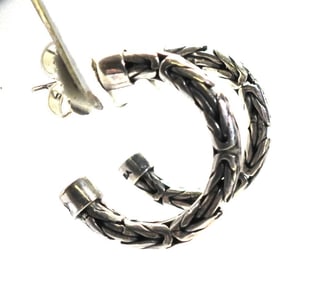NEW Sterling Silver Hoop Earrings