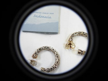 NEW Sterling Silver Hoop Earrings