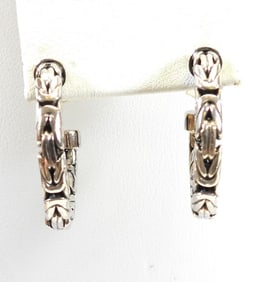 NEW Sterling Silver Hoop Earrings