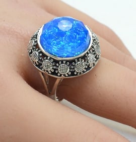 SAJEN Sterling Silver Doublet Cocktail Ring