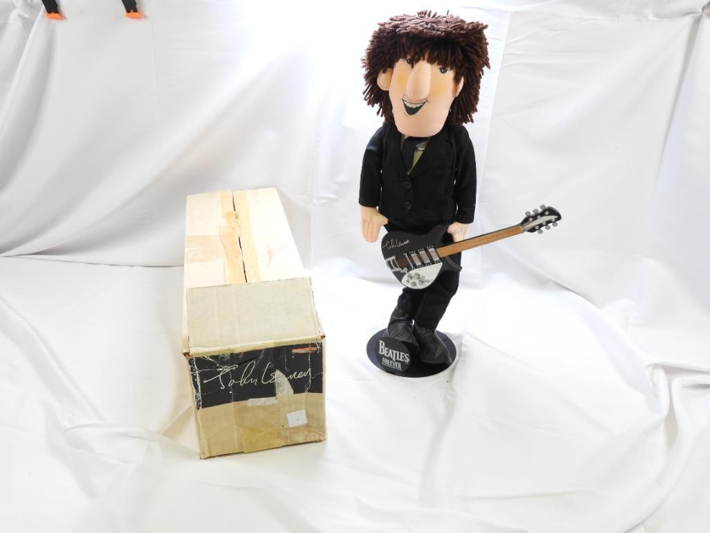 BEATLES FOREVER John Lennon APPLAUSE  Soft Sculpted Doll and Stand, 1987 (1 of 4)