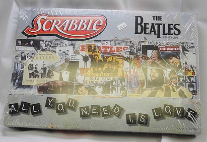 HASBRO BEATLES Scrabble Game, New in Box