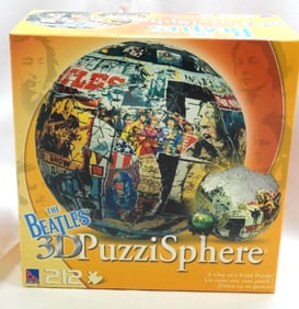 BEATLES 3-D Globe Puzzle, New in Sealed Box