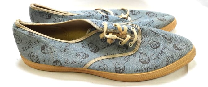 WING DINGS BEATLES  Women's Canvas Sneakers, VINTAGE, USED