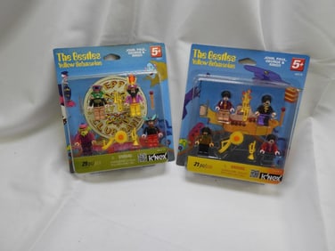 BEATLES Yellow Submarine K'NEX figurines, Model #s 48051 and 48579