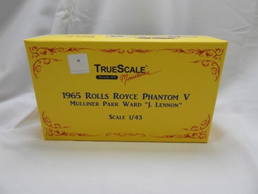 BEATLES Themed 1965 Rolls Royce Phantom V Mulliner Park Ward "J. Lennon"  Scale 1/43 Diecast Vehicle