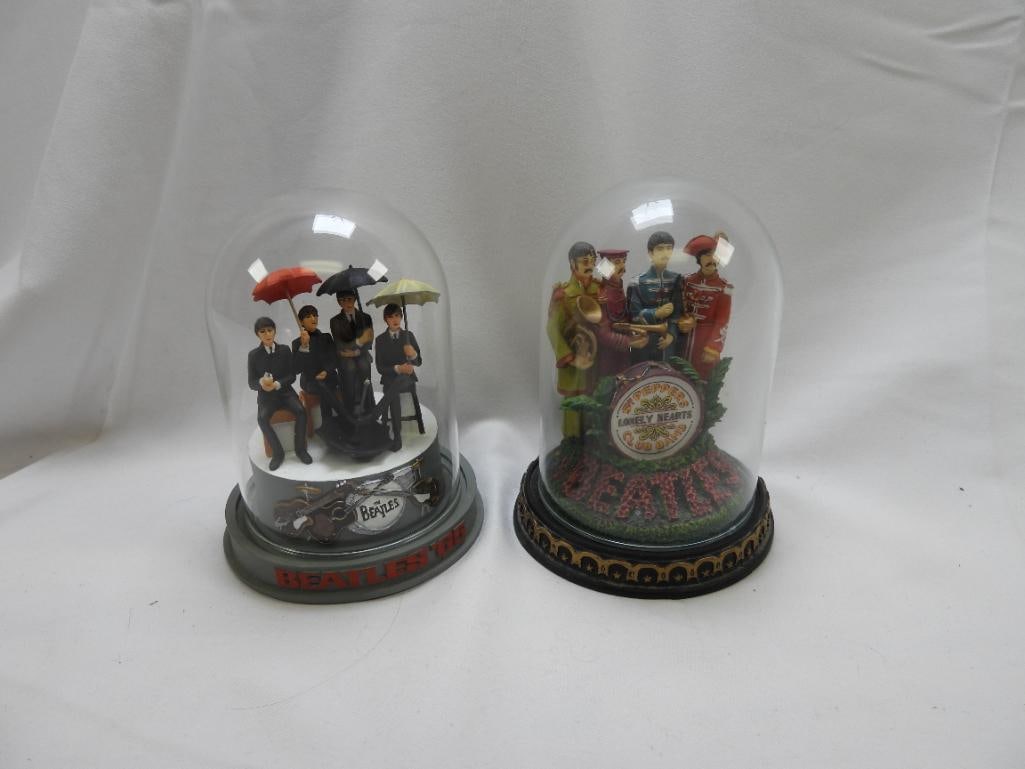 LOT OF 2 FRANKLIN MINT Figural Music Boxes with Glass Domes, Limited Editions, NUMBERED (1 of 2)