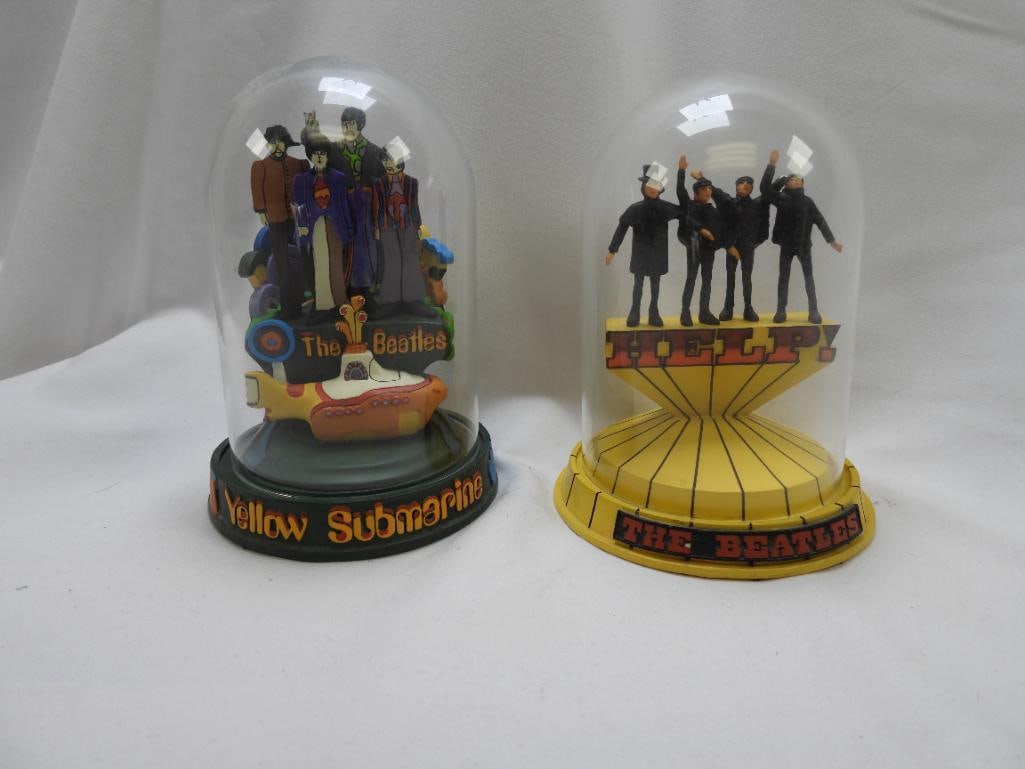 LOT OF 2 FRANKLIN MINT Figural Music Boxes with Glass Domes, Limited Editions, NUMBERED (1 of 2)