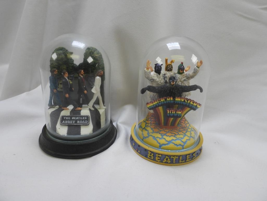 LOT OF 2 FRANKLIN MINT Figural Music Boxes with Glass Domes, Limited Editions, NUMBERED (1 of 3)