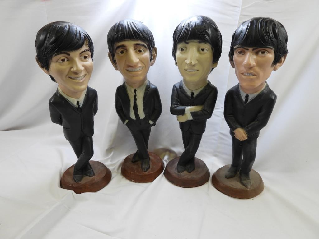 LOT OF 4 ESCO Chalkware Beatles Figures, RARE, HUGE (1 of 3)