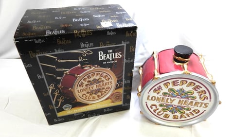 THE BEATLES Sgt. Peppers Lonely Hearts Club Band Ceramic Cookie Jar by VANDOR, BOXED