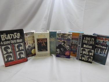 LOT OF 8 BEATLES VHS Tapes