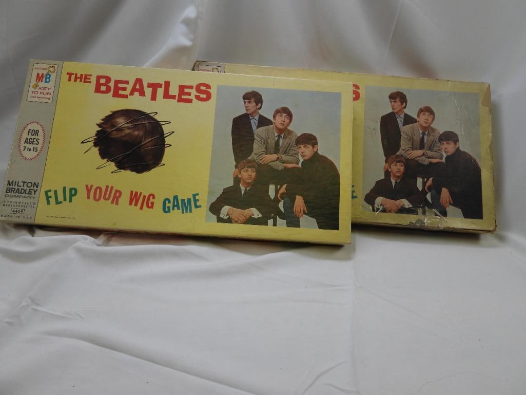 VINTAGE 1964 BEATLES "Flip Your Wig" Games by Milton Bradley IN BOX. (1 of 5)