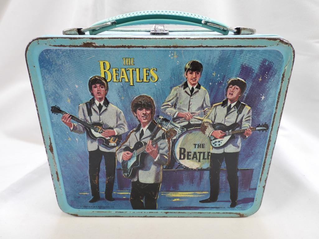 BEATLES Lunchbox with matching Thermos By Alladin Industries, 1965, VINTAGE (1 of 6)