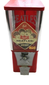 BEATLES Button/Gumball Machine by EAGLE, VINTAGE