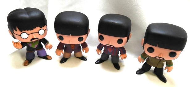 FUNKO POP! Set of 4 VERY COLLECTABLE Beatles Yellow Submarine figurines Art Toys