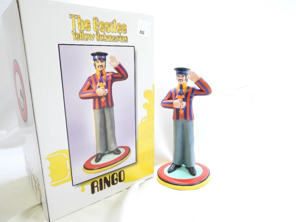 ROCK ICONZ Limited Edition Numbered Ringo Starr Figurine, Boxed, 2011: A limited edition Rock Iconz 2011 figurine of Ringo Starr, number 0263 of 3000, boxed approximately 8.5" tall