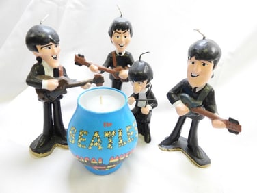 LOT OF 5 Beatles Candles