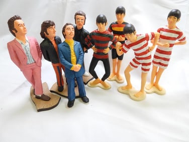 LOT OF 8 Beatles Collectable Figurines
