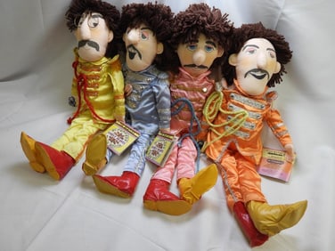 LOT OF 4 Soft Sculpted Art Dolls Designed by APPLAUSE, INC, WITH TAGS
