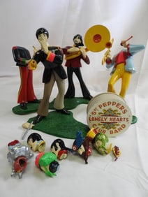 LOT OF 4 Beatle Figurines by POLAR LIGHTS, 2000
