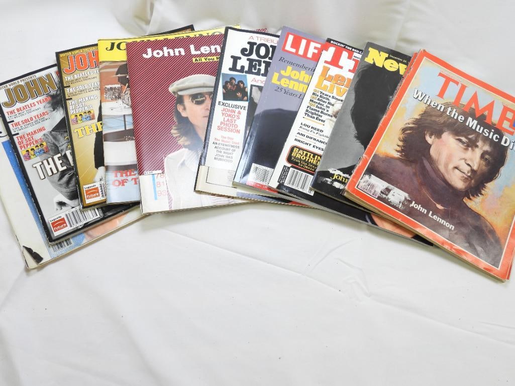LOT OF VINTAGE John Lennon Tribute Publications: Guitar World (2006), New York (12/1980), US (1980), LIFE, 25 Years later, TIME ( 12/1980), NEWSWEEK (12/1980), TRACKS (3/2005), and more