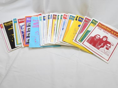 LOT OF 28 BEATLEFAN Magazine Editions, VINTAGE