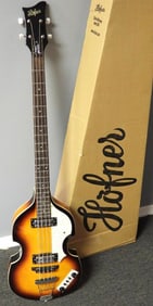 HOFNER B-Base Icon Series Electric Guitar with Hard Shell Case and Strap