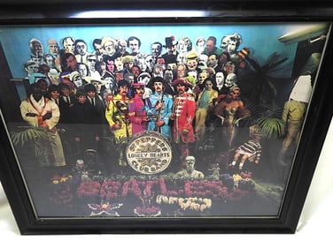 Framed Art Beatles Limited Edition 1001 of 2500 Lithograph