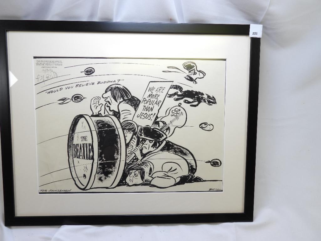 Limited Edition Signed Beatles Cartoon Would you believe Buddha, "We are more popular than JESUS" (1 of 8)