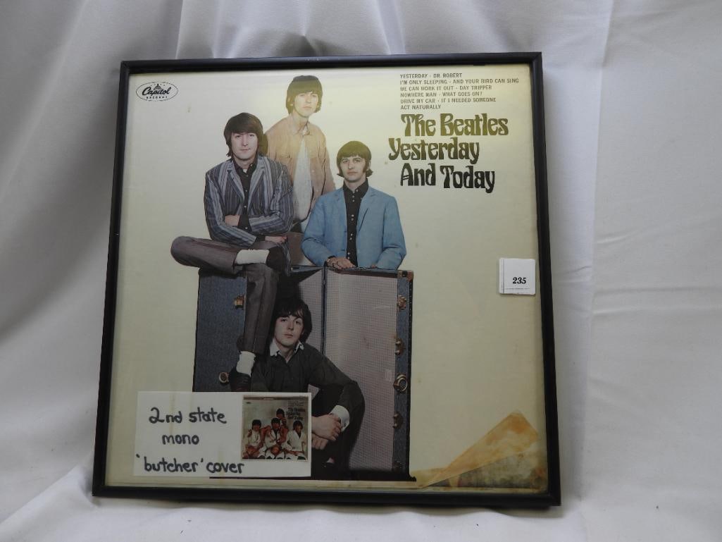 RARE AND VALUABLE Beatles Yesterday and Today 2nd State "Butcher" Album: RARE AND VALUABLE Beatles Yesterday and Today 2nd State "Butcher" Album, framed
