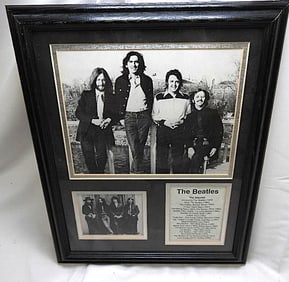 Beatles Framed Art Laser Cut Wood