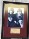 Framed Photo With Authenticated Signatures of all 4 Beatles
