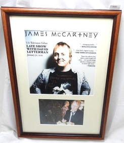 James McCartney Signed Autographed Framed Photo with Certificate of Authenticity