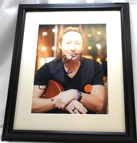 Julian Lennon Framed Autographed Photograph