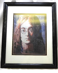 John Lennon Art Print, Framed