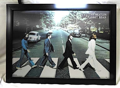BEATLES Abbey Road Framed 3D Poster
