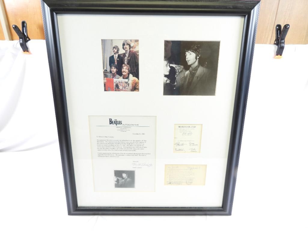 RARE AND COLLECTABLE Paul McCartney AUTOGRAPHED Photograph! Framed with Letter of Authenticity (1 of 7)