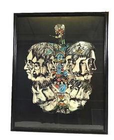 Framed Art Poster of The Beatles