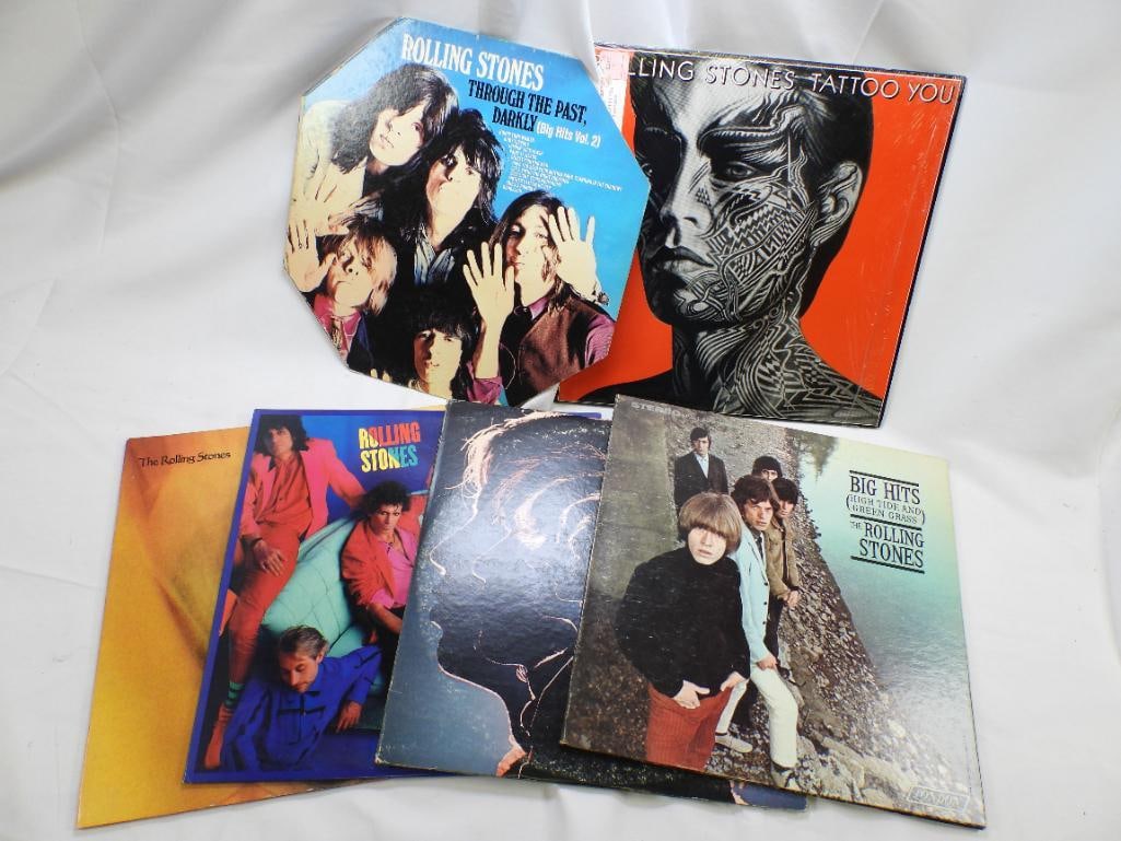 LOT OF 6 Rolling Stones Albums, USED (1 of 10)