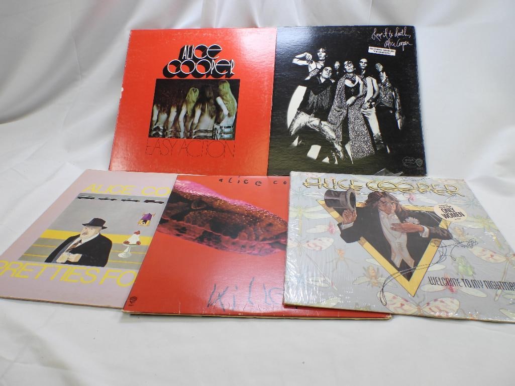 LOT OF 5 Alice Cooper Albums, USED (1 of 8)