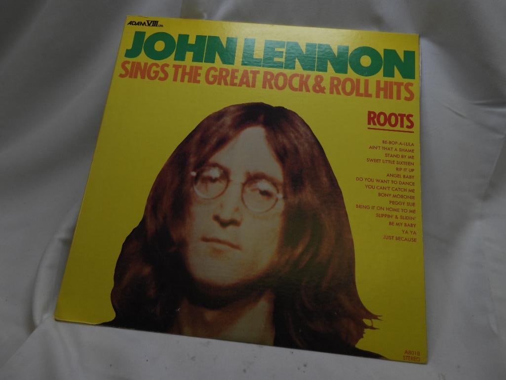 JOHN LENNON LP album "John Lennon Sings the Great Rock & Roll Hits", 1975 Adam VIII, Ltd (1 of 4)