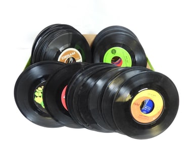 LOT OF OVER 50 Records 45's